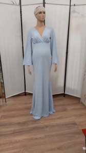 Suknia grubszy Jersey, Błękit, rozmiar Uniwersalny