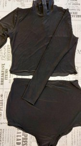 Top golf i wysokie majtki, Czarny, rozmiar Uniwerslany